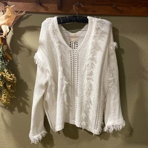 Boho crochet sweater